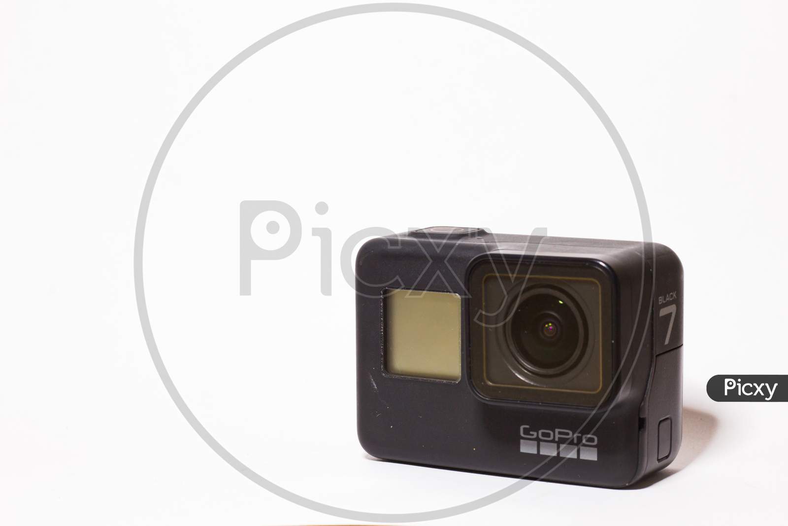 Delhi, India, April 30Th 2020 Gopro Hero 7 Black Action 4K Camera, White Background With Space For Text