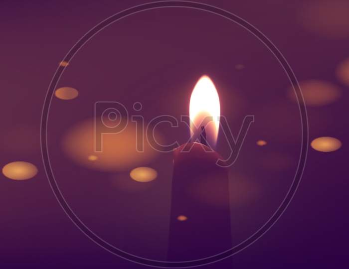 Candle light background covid-19 Amphan