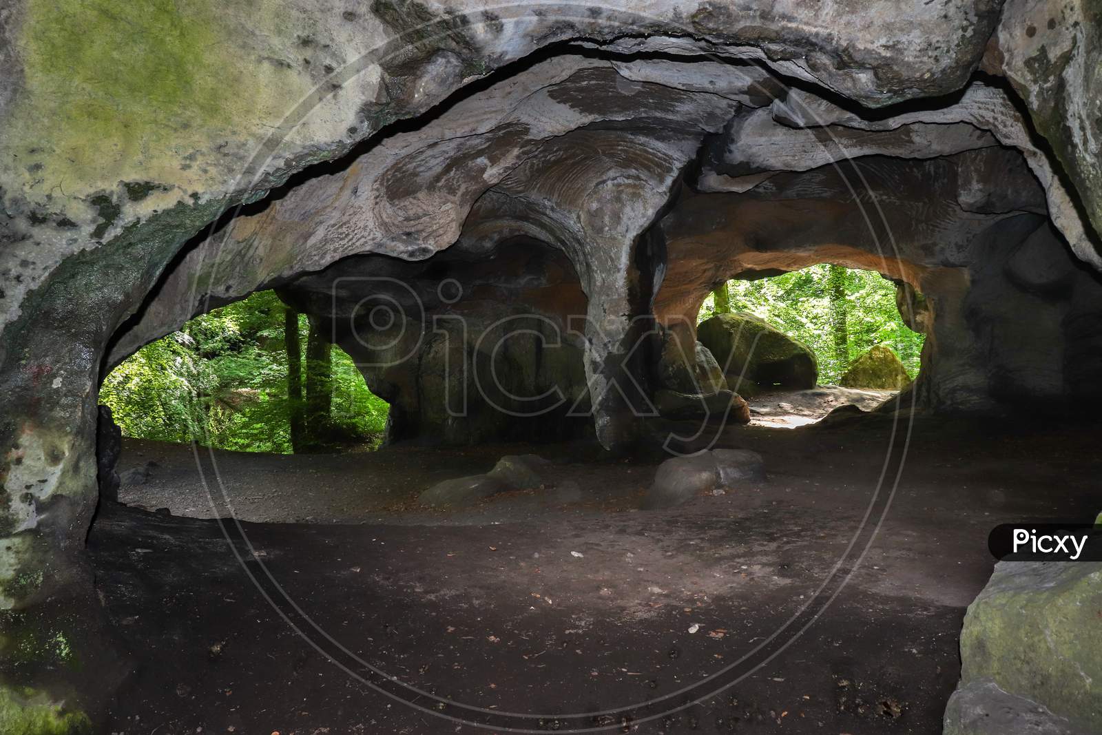 Three O\openings At Hohllay Cave
