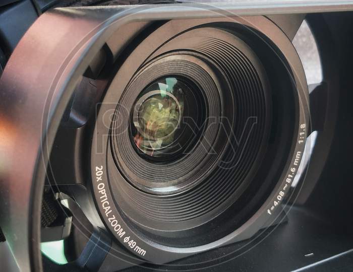 close up of a camera