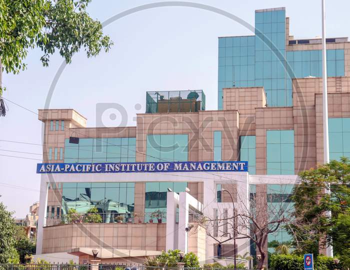 "New Delhi / India - 28.05.2020 : Asia Pacific Institute Of Management Font Building "