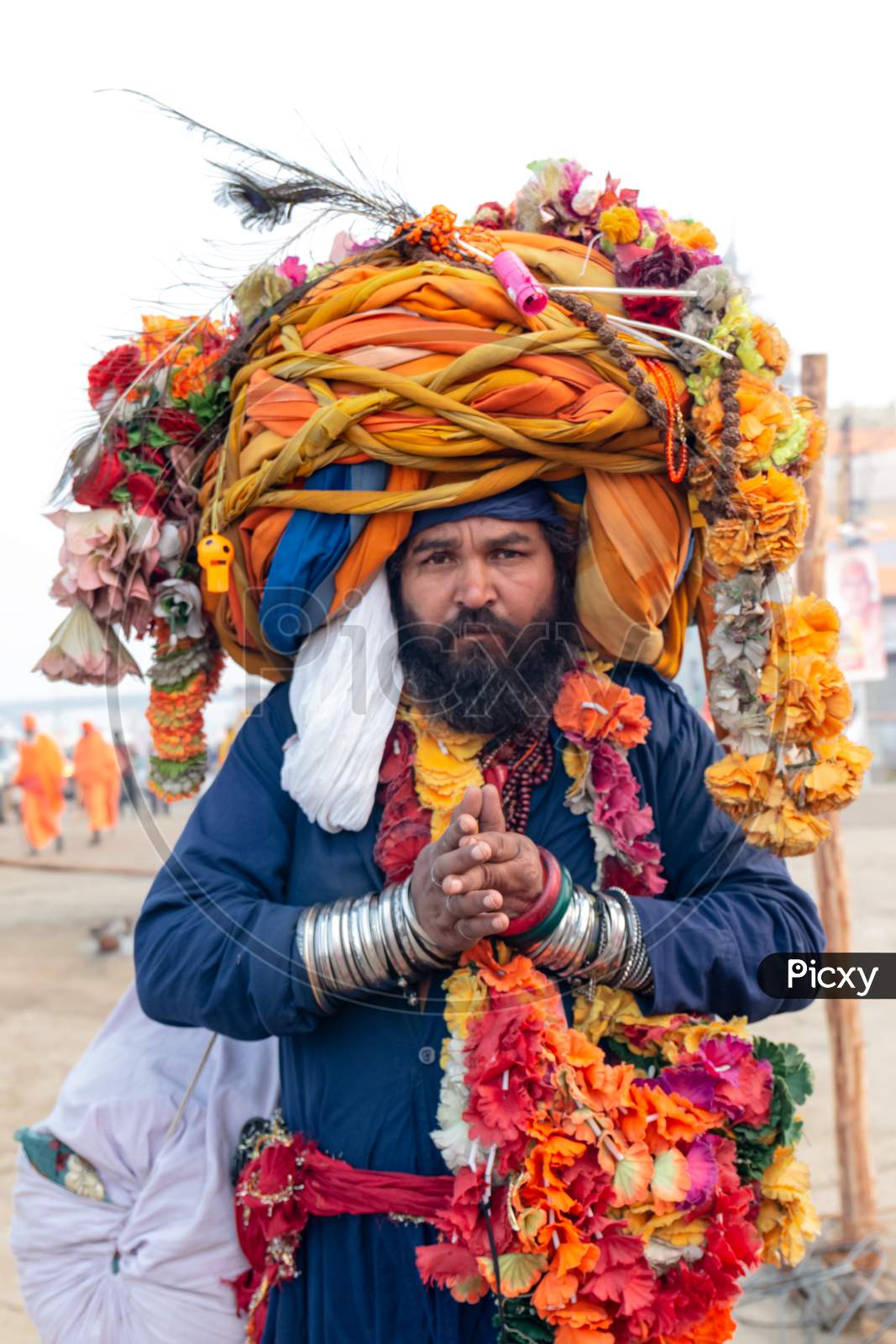 Sikh monk in Kumbh Mela