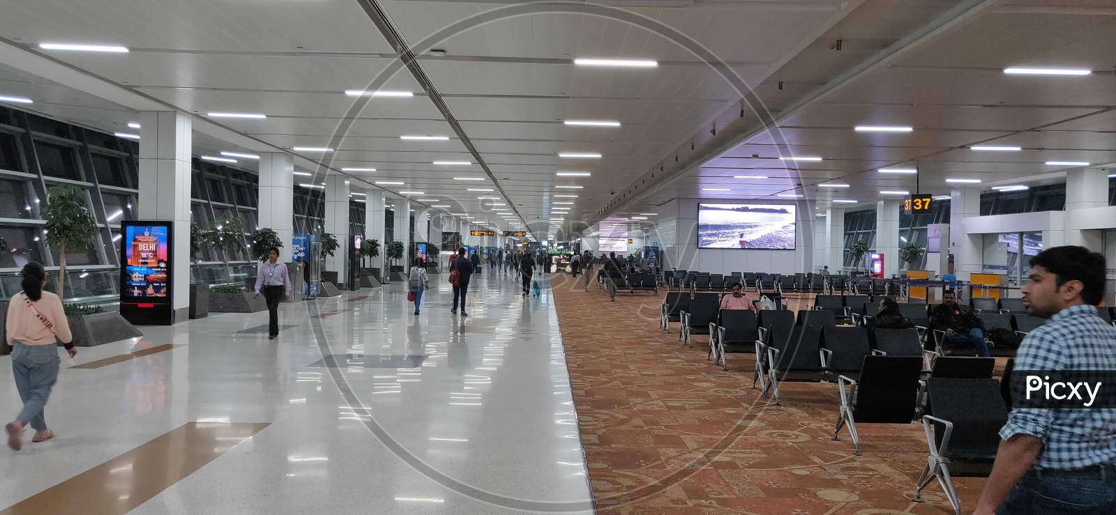 Interior of Indira Gandhi International Airport