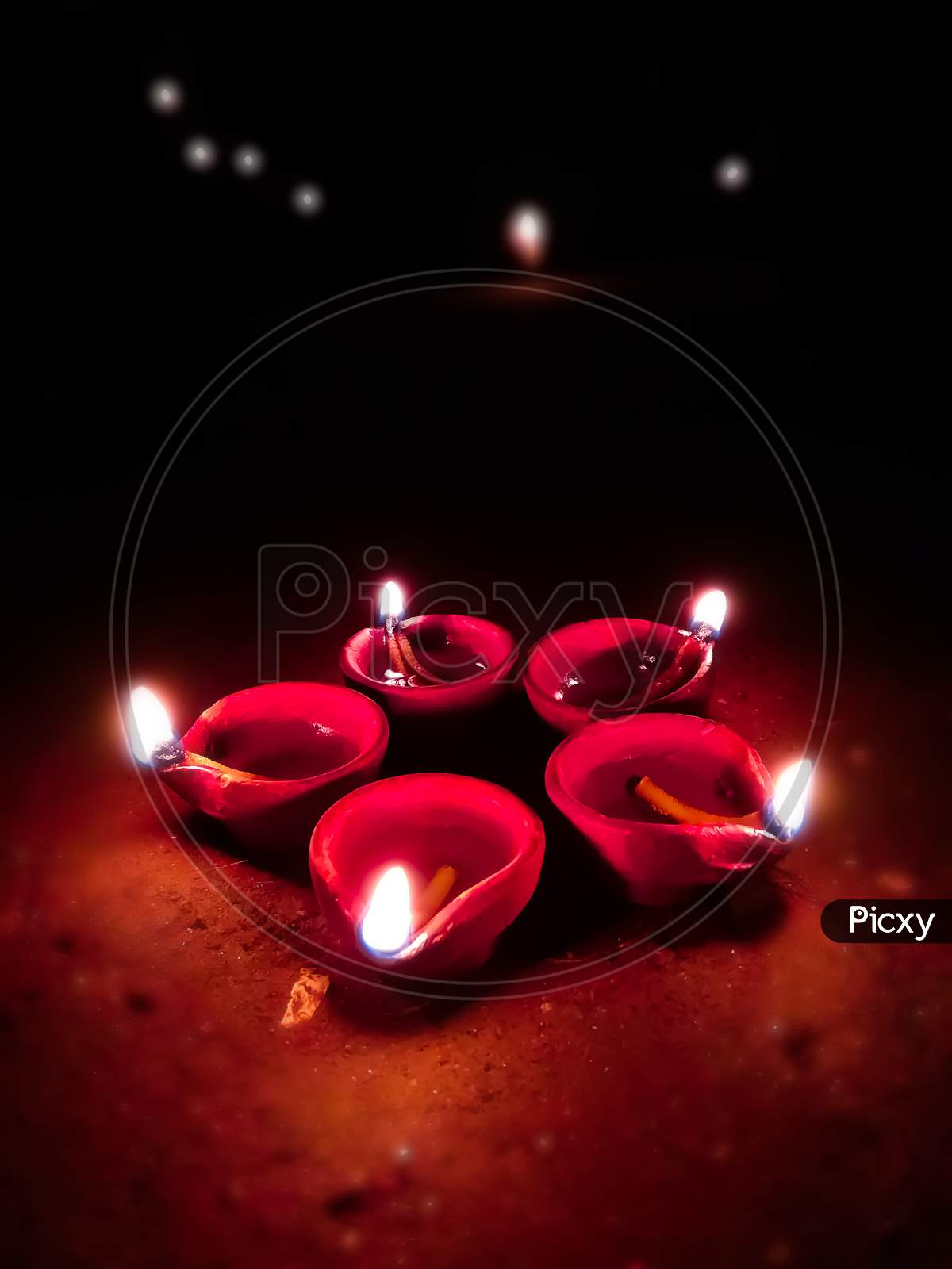 Diwali Terracotta oil lamps or diya