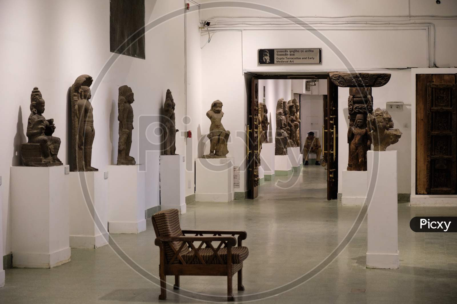 Ancient Sculptures In The National Museum Of India In New Delhi Which Houses Collection Of Artifacts Of 5,000 Years Of Indian Civilization, Culture And History