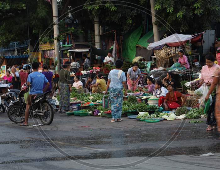 Vegetable and Fruit Market at a Road Side