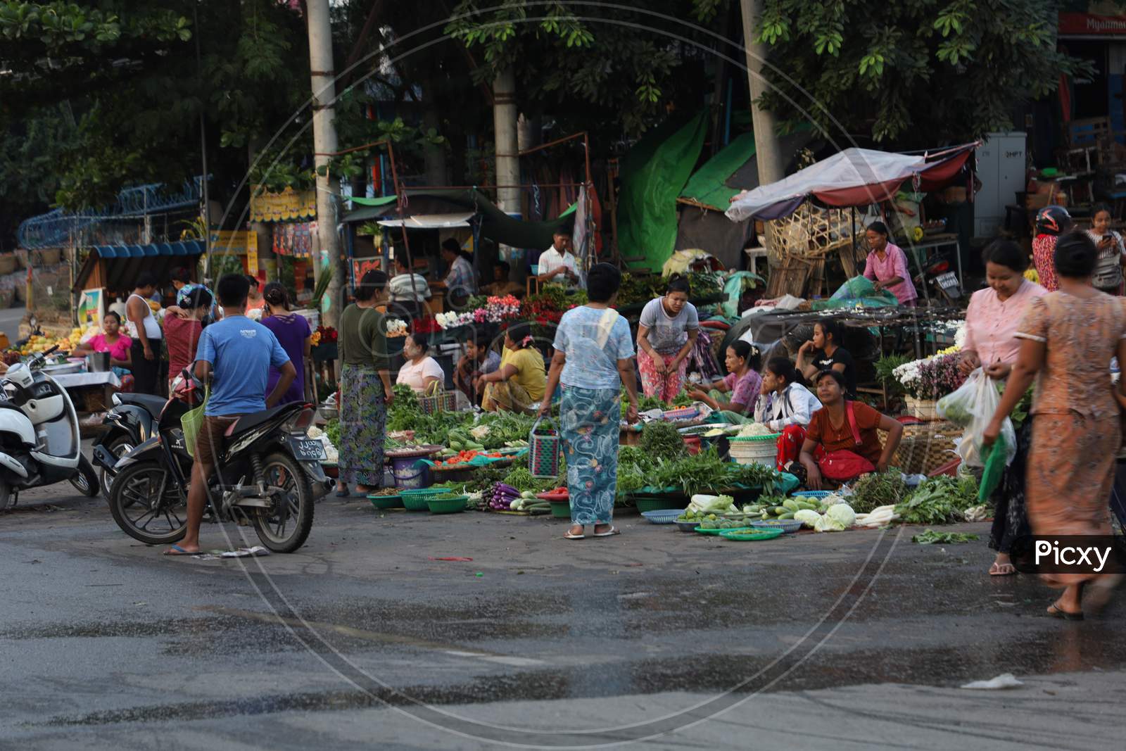 Vegetable and Fruit Market at a Road Side