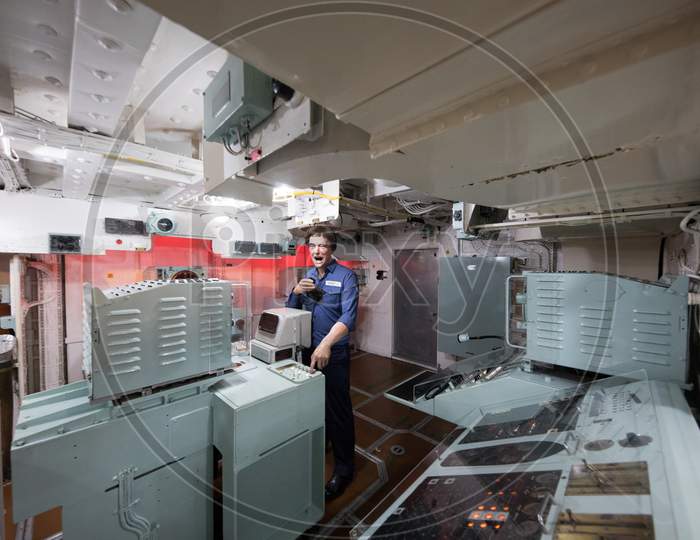 Interior of HMS Belfast cruiser