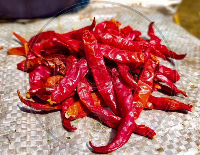 Hot chili peppers, red chili's