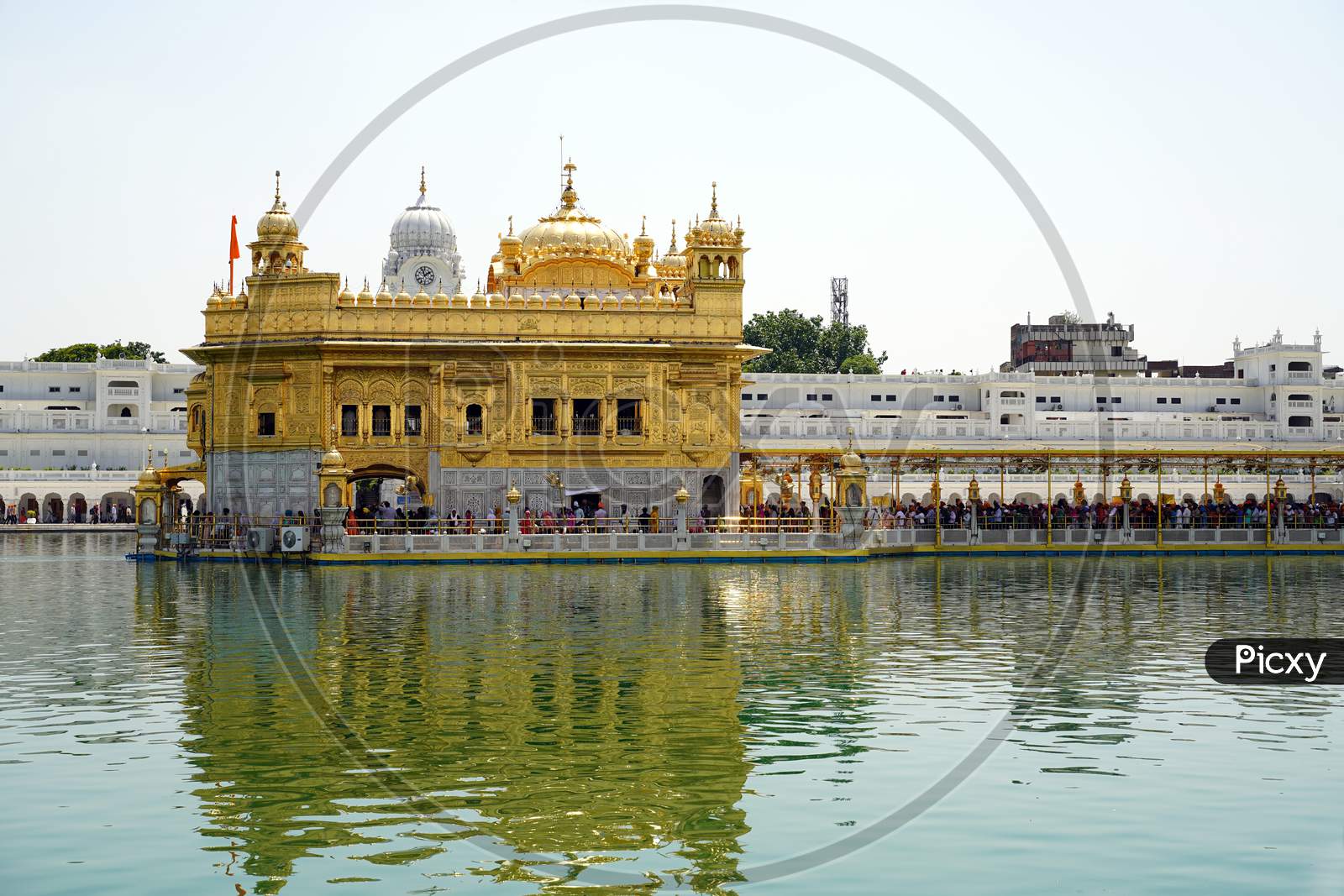 Famous indian landmark - Sikh gurdwara Golden Temple (Harmandir Sahib).