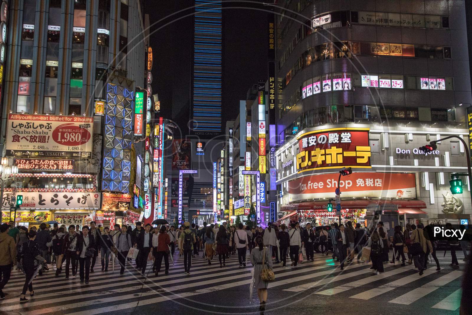 TOKYO/JAPAN - 30th July, 2019 : Shibuya Scramble is known for its busiest crossroads in the world and is the leader of most people’s must-see list in Tokyo.