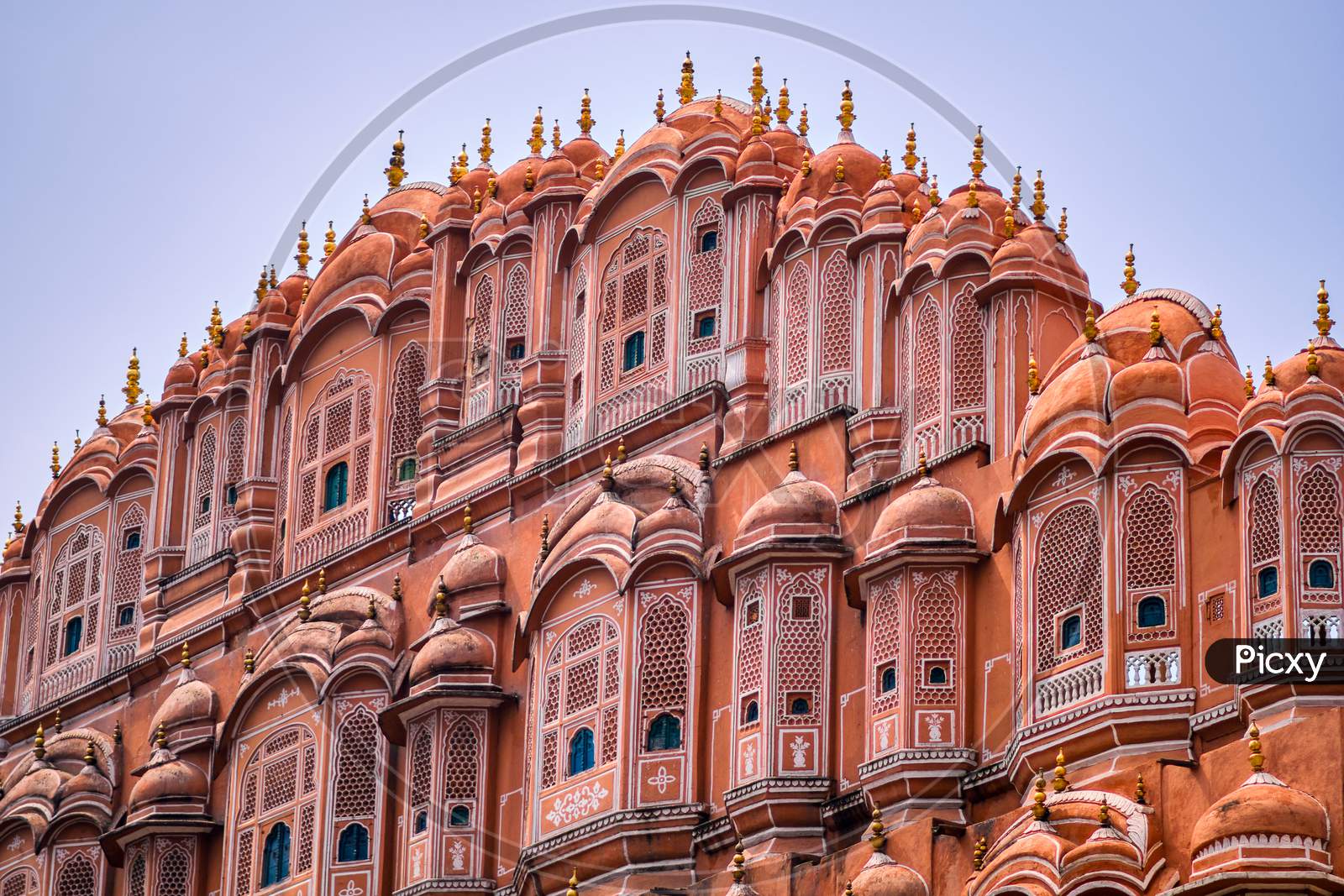 Hawa Mahal Palace In Jaipur Pink City In Rajasthan, India