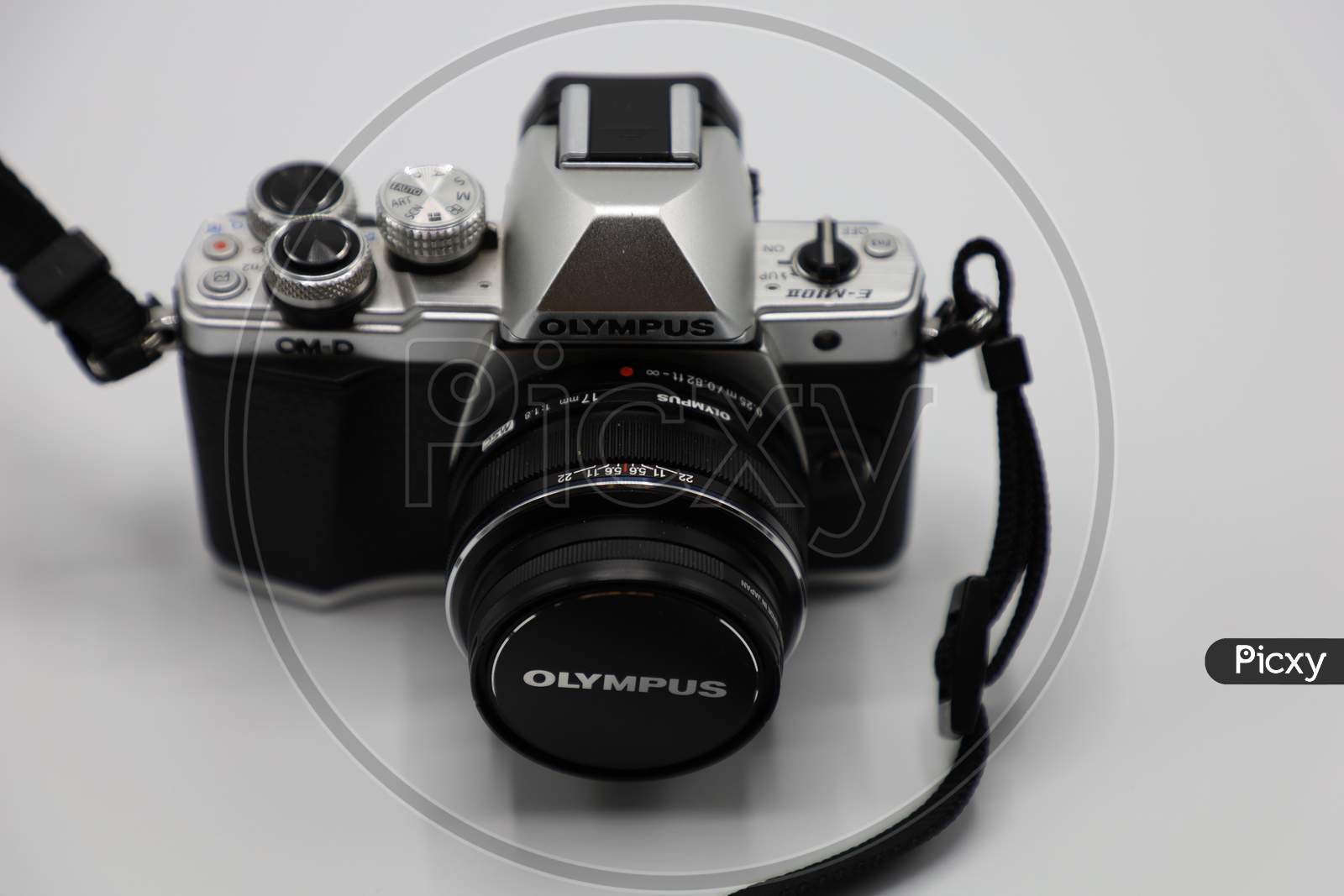 olympus camera on White Background