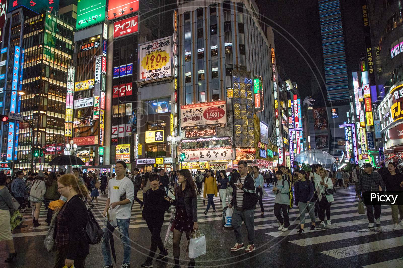 TOKYO/JAPAN - 30th July, 2019 : Shibuya Scramble is known for its busiest crossroads in the world and is the leader of most people’s must-see list in Tokyo.