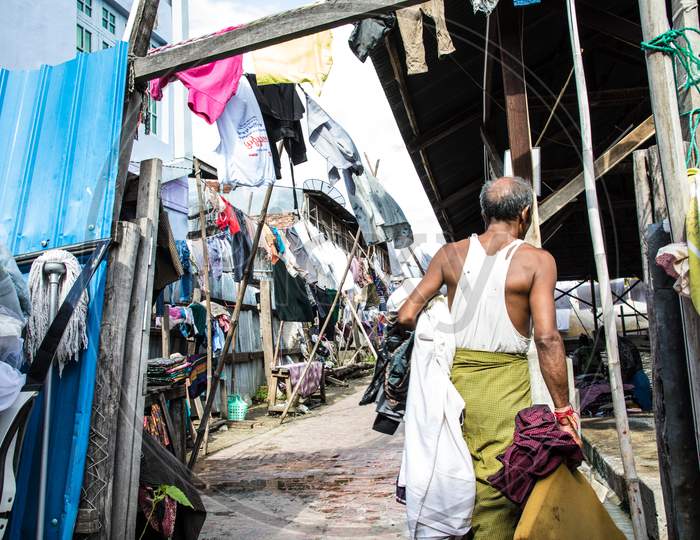Laundry Area in Mynamar