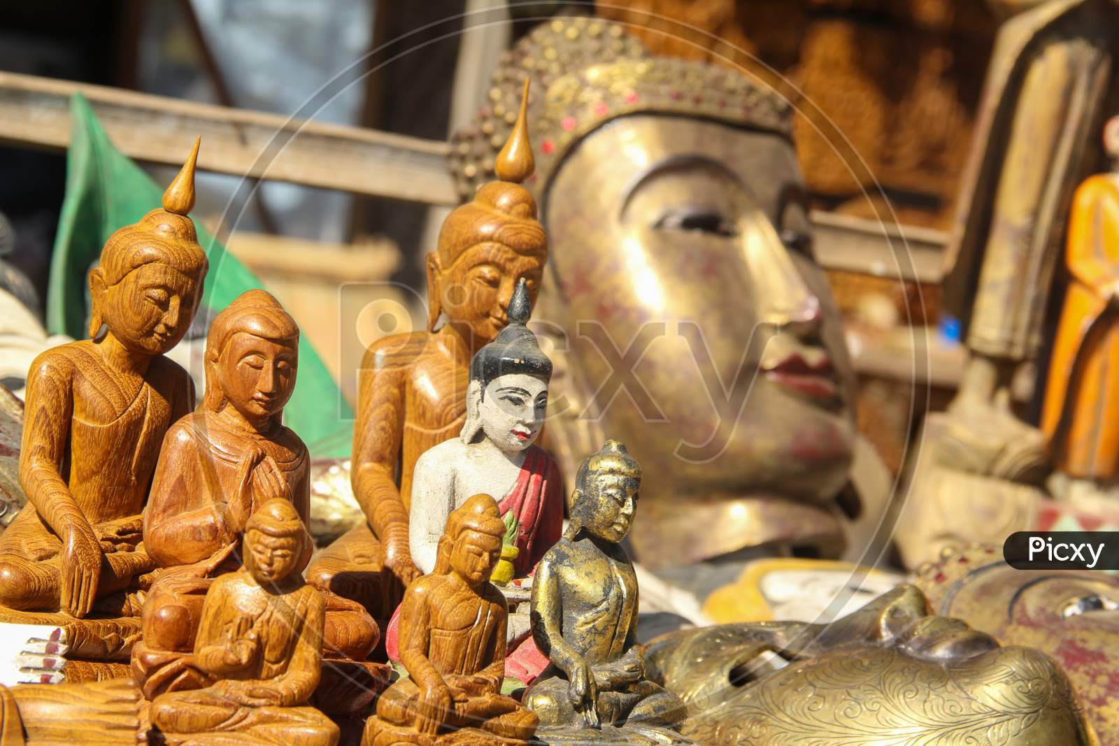 Close up Lord Buddha Idol
