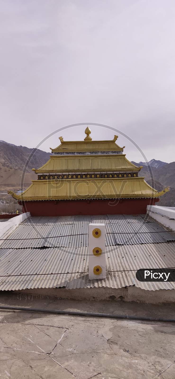 Shanti Stupa is a Buddhist white-domed stupa on a hilltop in Chanspa, Leh district, Ladakh,