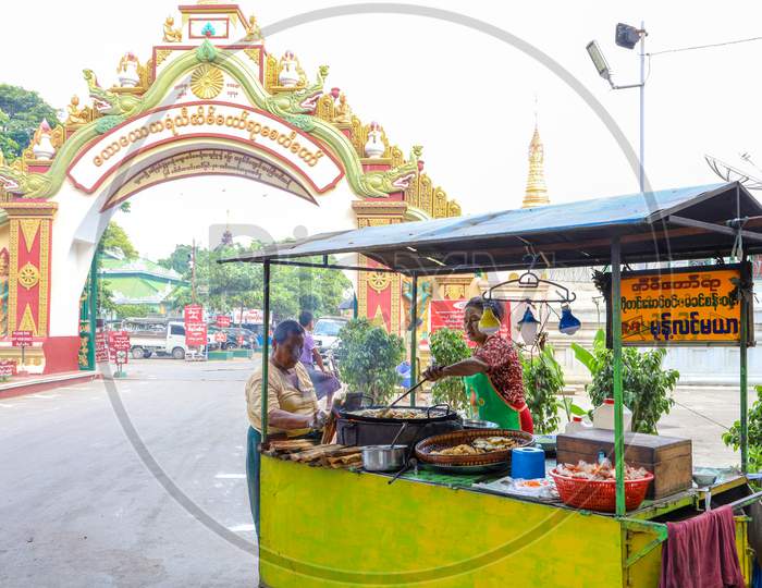 A Road side food stall
