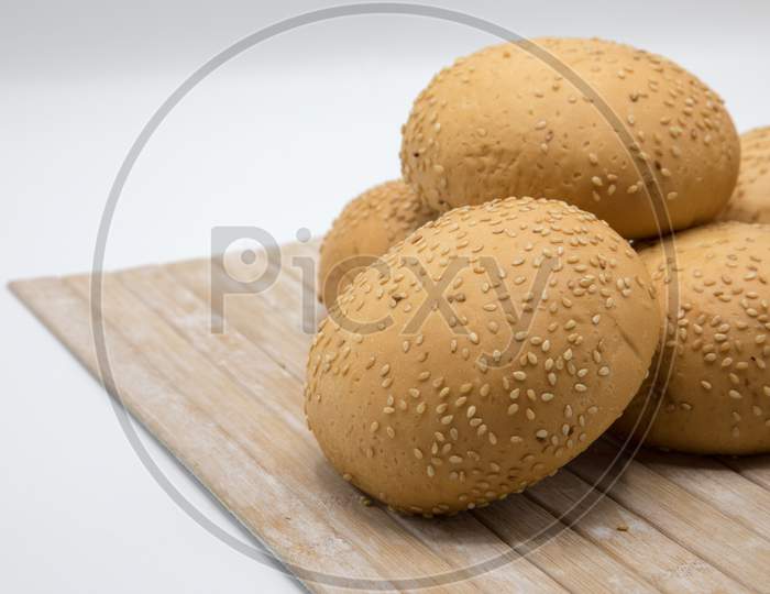 Bread Buns isolated with White Background