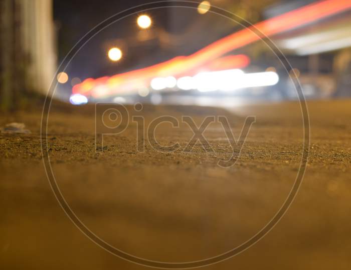 long exposure blur city night in kochi