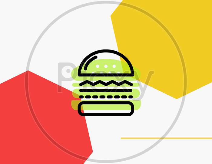 burger template for cafe