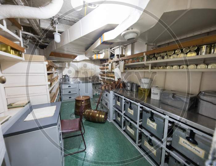 Interior of HMS Belfast Cruiser