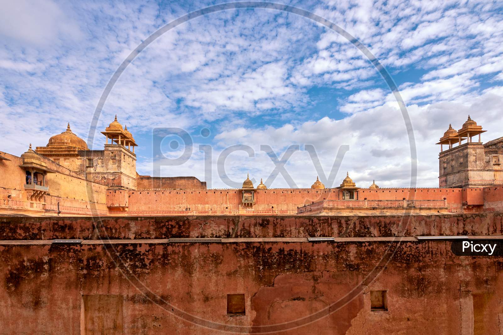 Palace Of Raja Man Singh In The Amer Fort In Jaipur, Rajasthan, India