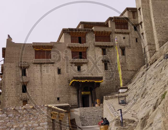 Leh Palace the monastery in center of Leh city in Jammu India