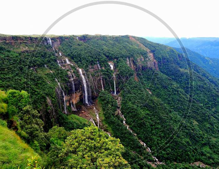 Seven Sisters Waterfalls, Cherrapunjee