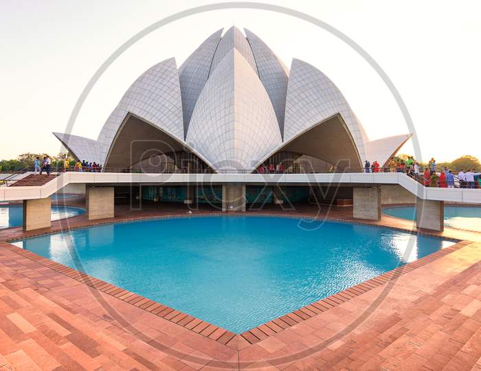 Lotus Temple, Bahai House Of Worship In New Delhi, India