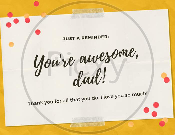 Happy Fathers day card