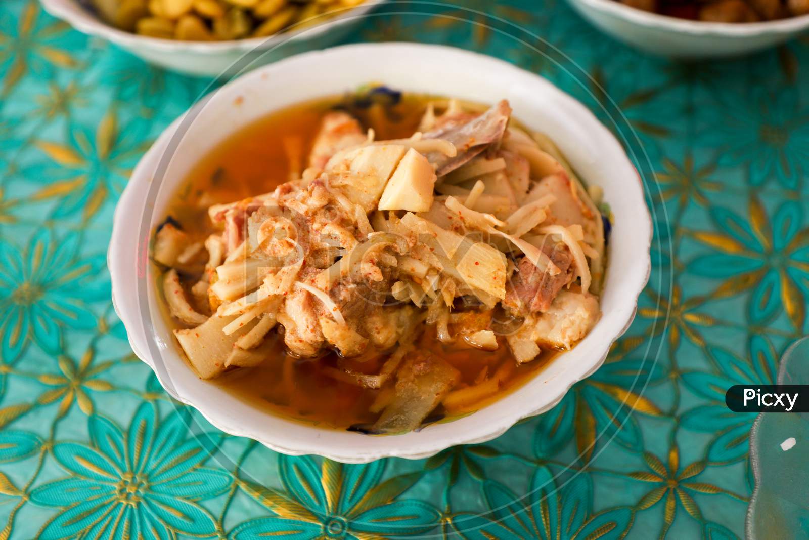 Burmese Dish Served in a Bowl