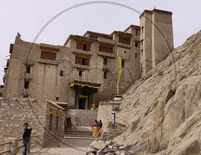 Leh Palace the monastery in center of Leh city in Jammu India