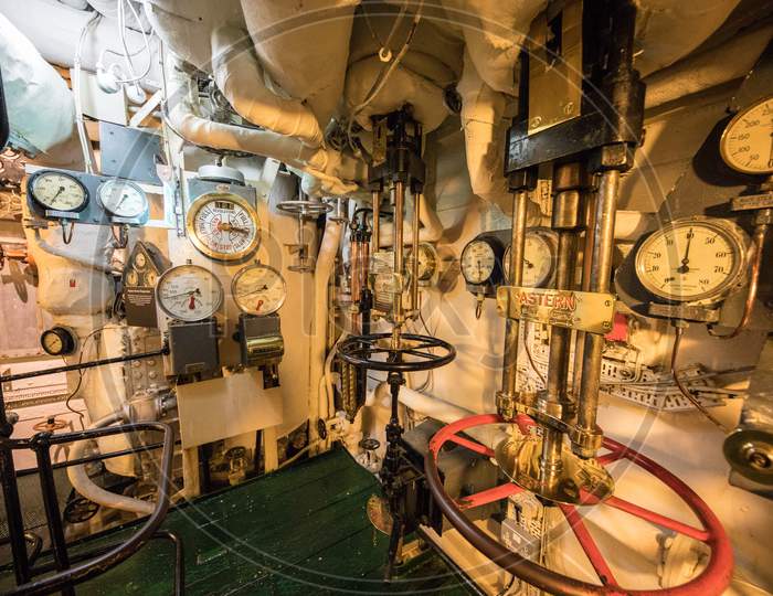 Interiors of HMS Belfast Cruiser