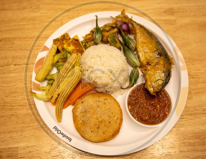 Food Served in a Plate