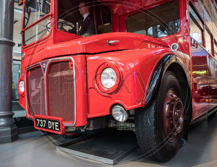 LONDON/ENGLAND - 01 February, 2018 : The London Transport Museum or LT Museum, based in Covent Garden, London, seeks to conserve and explain the transport heritage of Britain's capital city.