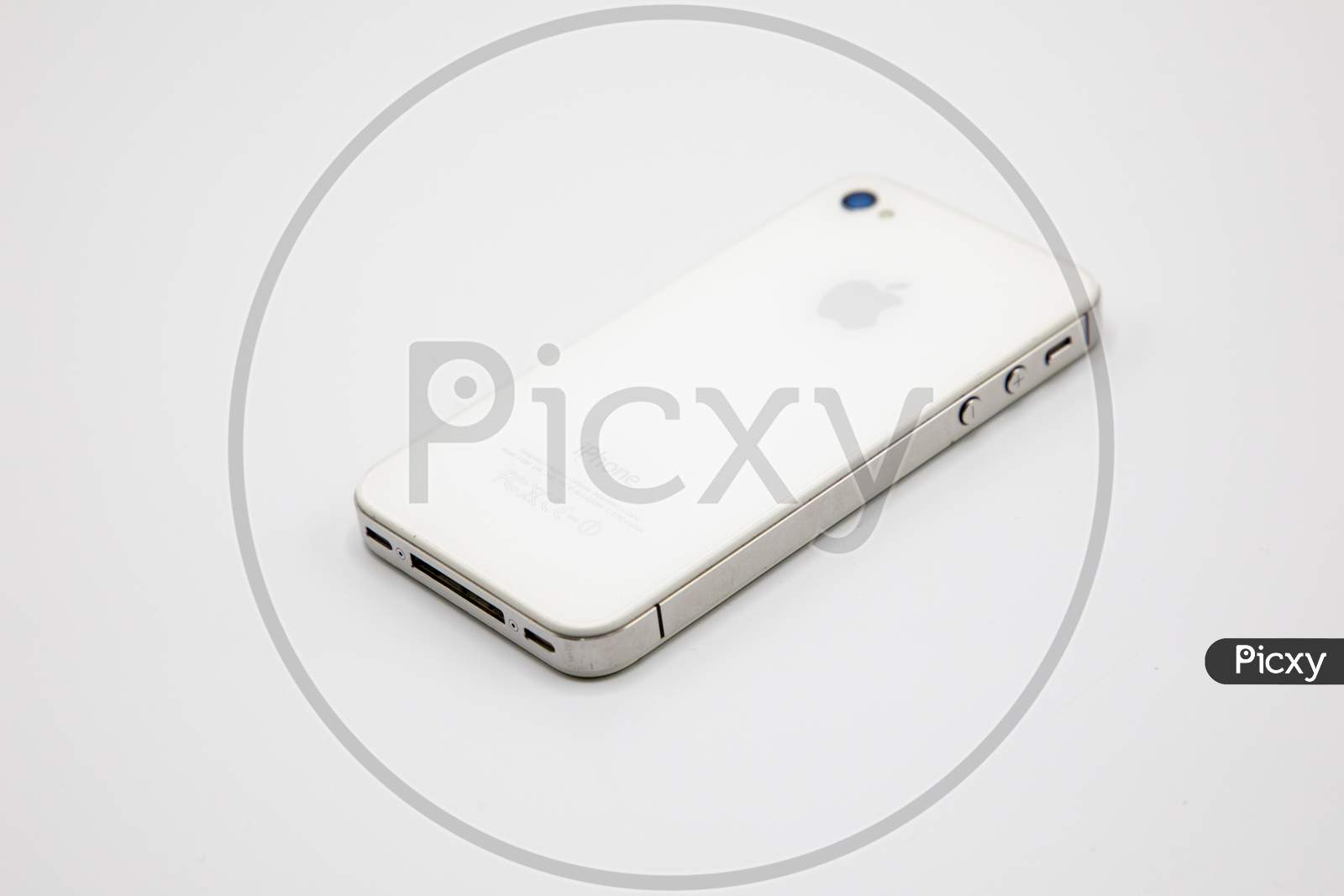 Apple iPhone isolated with white background