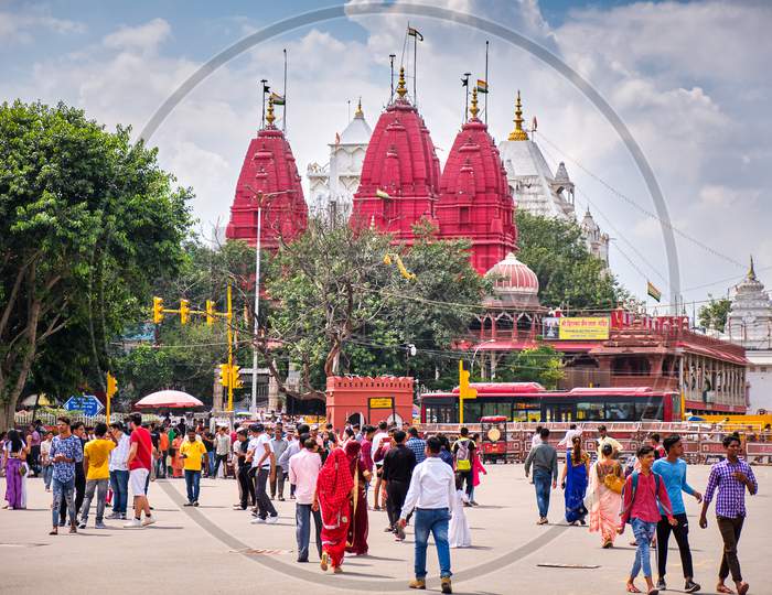 Shri Digambar Jain Lal Mandir Jain temple in historical Chandni Chowk area of Delhi, India