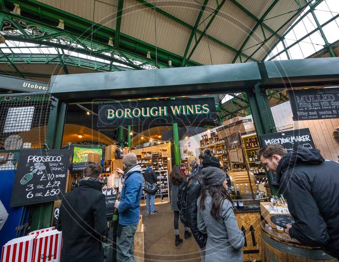 Borough Wines Shop in a market