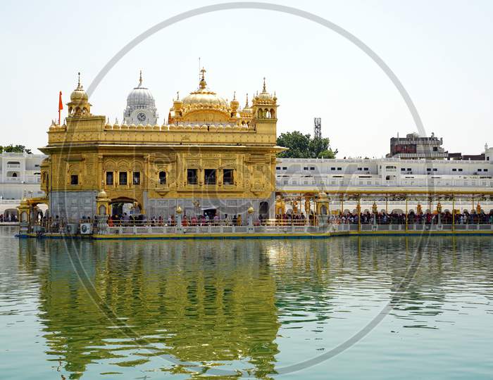 Famous indian landmark - Sikh gurdwara Golden Temple (Harmandir Sahib).