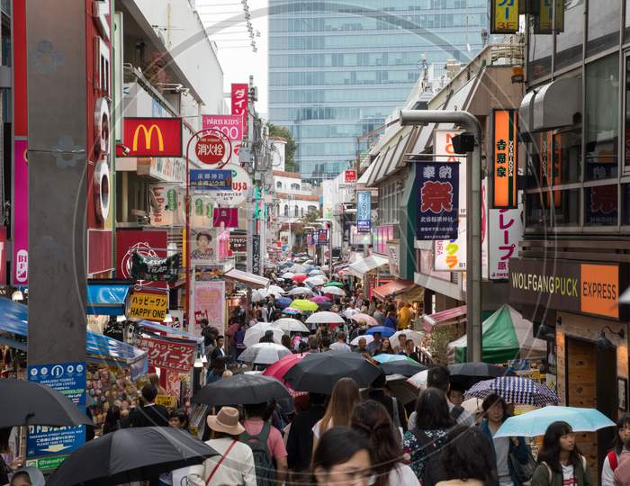 TOKYO/JAPAN - 30th July, 2019 : Shibuya Scramble is known for its busiest crossroads in the world and is the leader of most people’s must-see list in Tokyo.