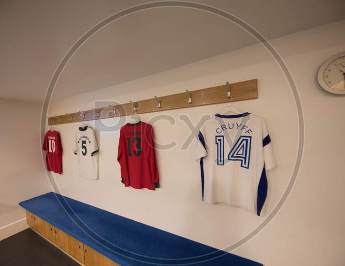 Changing Rooms in Stamford Bridge Football Stadium