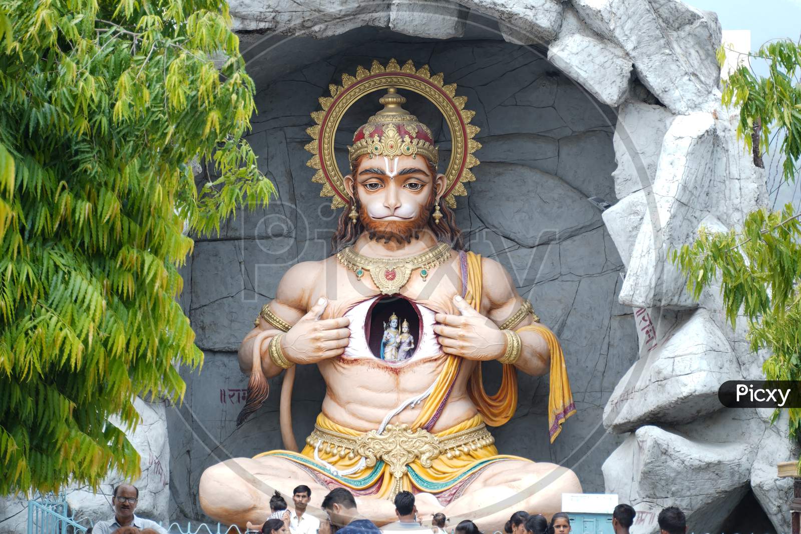 Beautiful statue of god Hanuman