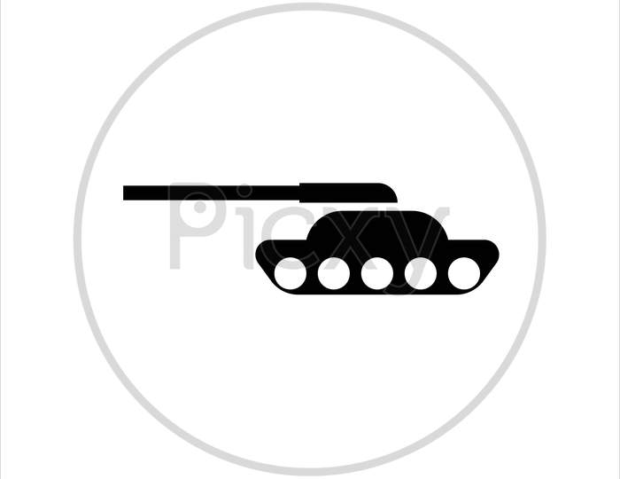 army tank icon,vector best flat army tank icon.