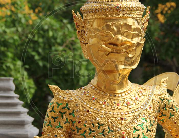 An Idol with Gold Colour