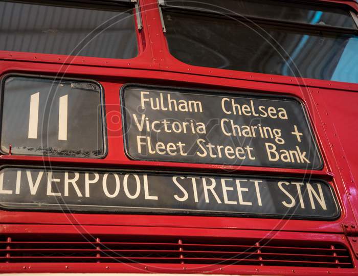 LONDON/ENGLAND - 01 February, 2018 : The London Transport Museum or LT Museum, based in Covent Garden, London, seeks to conserve and explain the transport heritage of Britain's capital city.