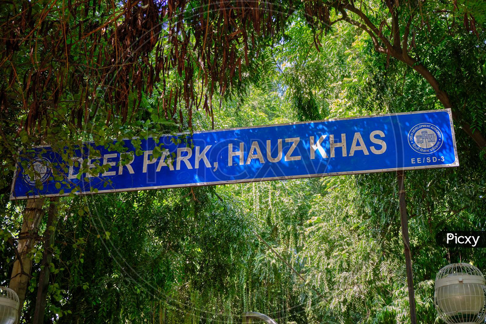 Deer Park In Hauz Khas In New Delhi, India