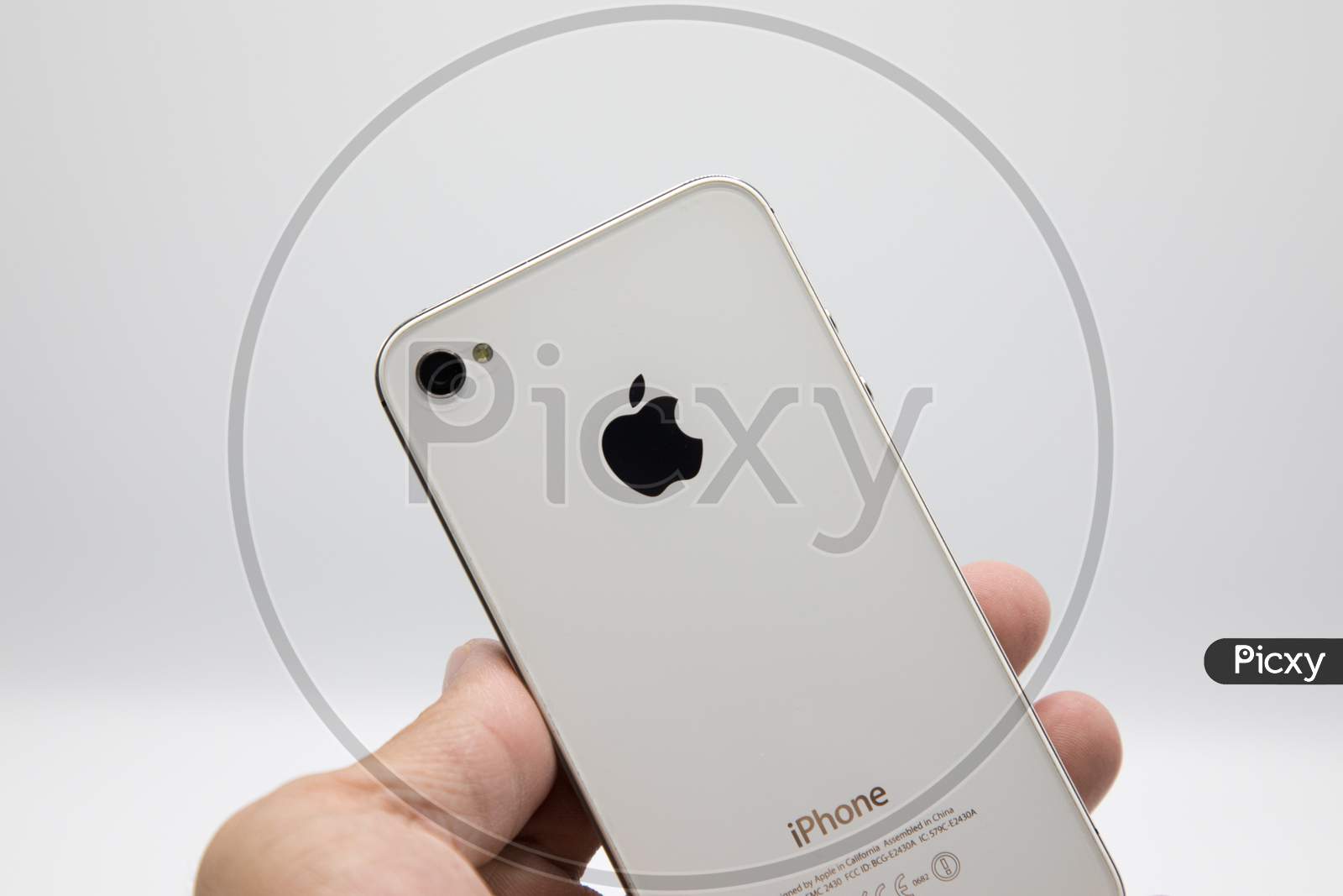 Apple iPhone isolated with white background