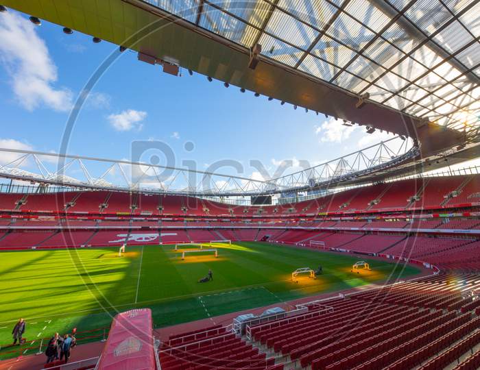Emirates Football Stadium in Holloway, London, England