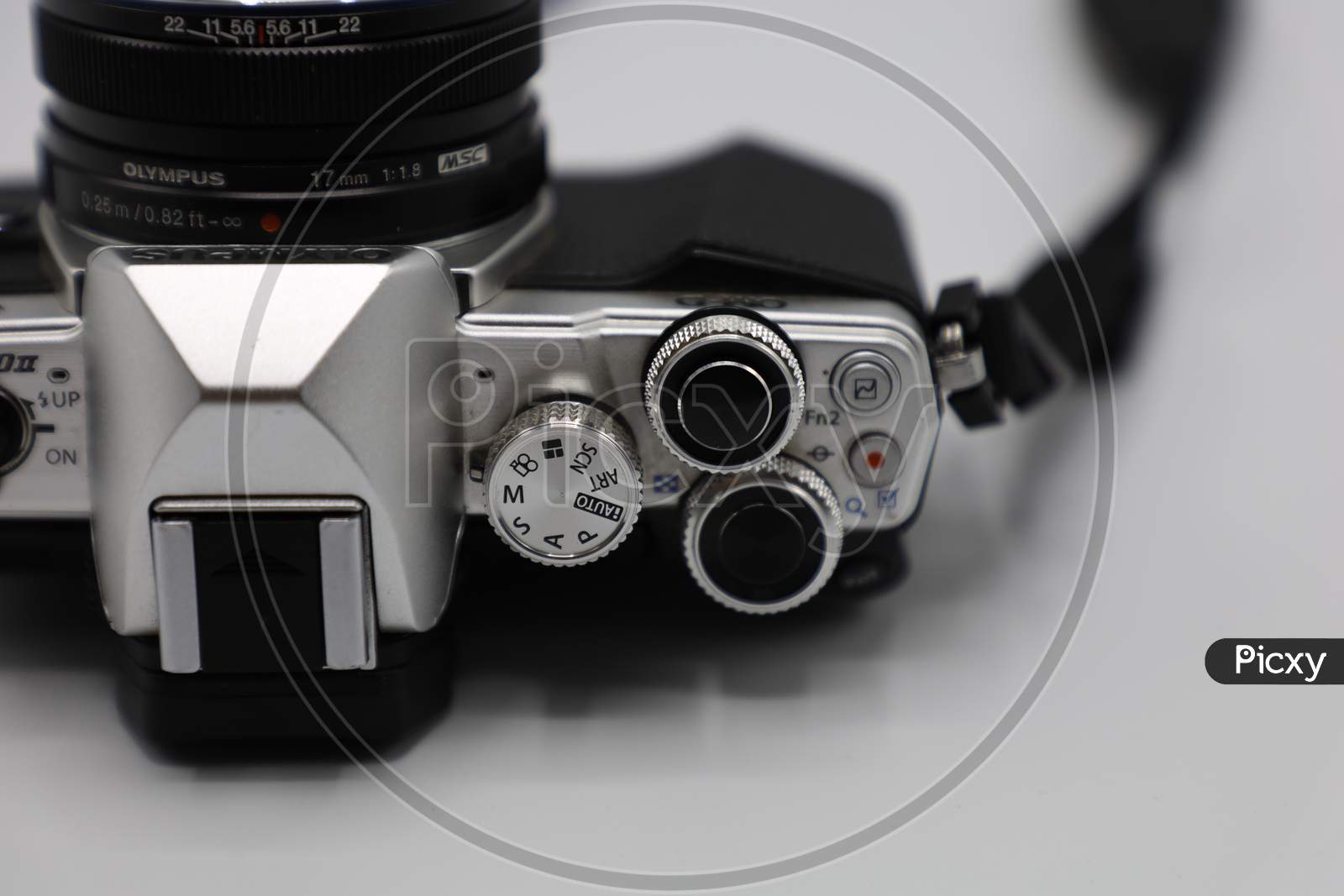 olympus camera on White Background